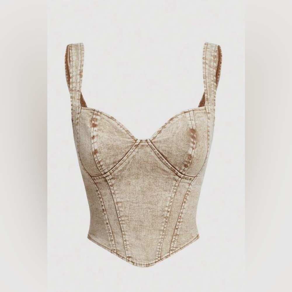 Denim Bustier top